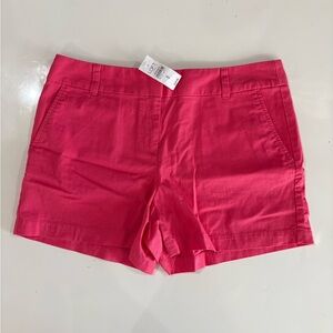 LOFT Bright Pink Women's Cotton-Blend Bermuda Shorts